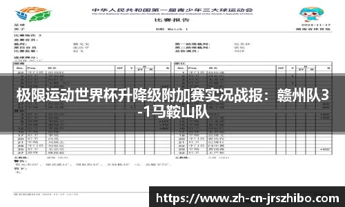 极限运动世界杯升降级附加赛实况战报：赣州队3-1马鞍山队